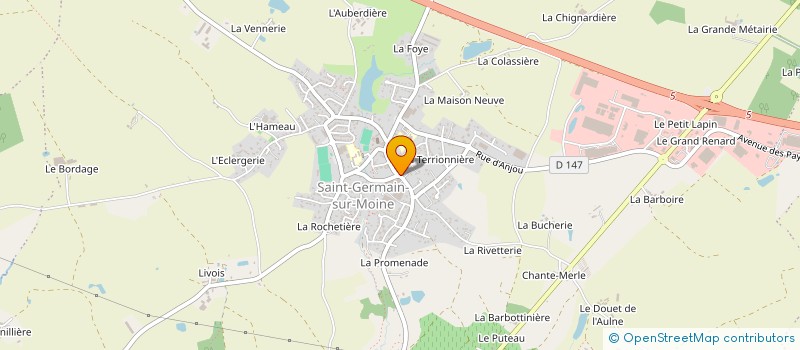 localisation de l'entreprise SCI SAUGURA à SEVREMOINE