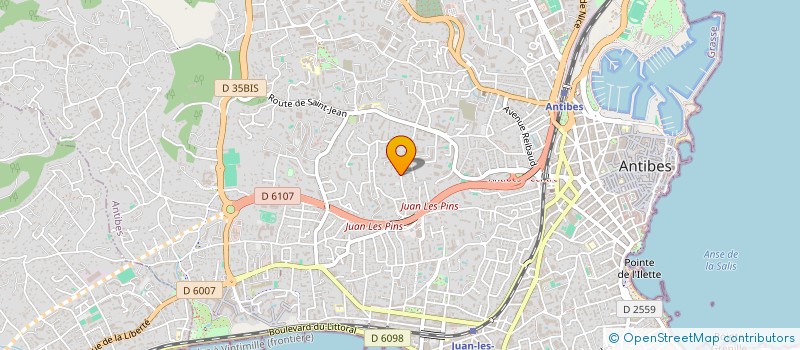 localisation de l'entreprise SCI SAUJEAN à ANTIBES
