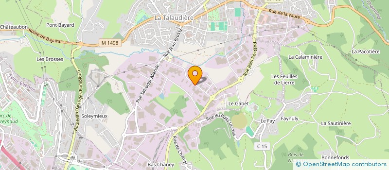 localisation de l'entreprise SCI SAULAIE  LA TALAUDIERE