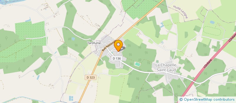 localisation de l'entreprise SCI SAULGRAIN DU LOIR  LA CHAPELLE-SAINT-LAUD