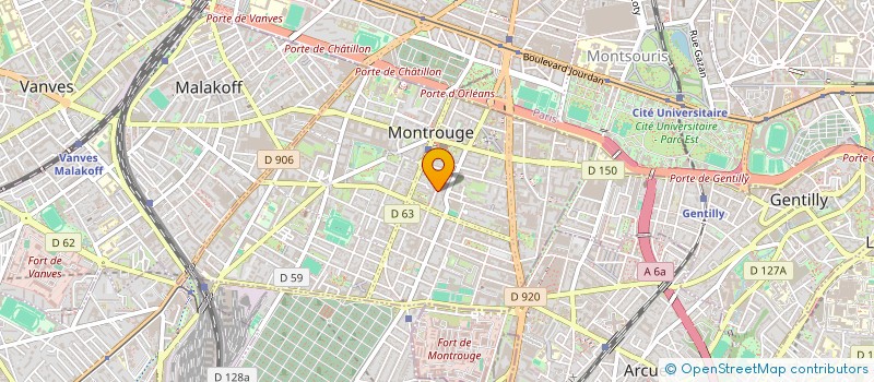 localisation de l'entreprise SCI SAULIN VION  MONTROUGE
