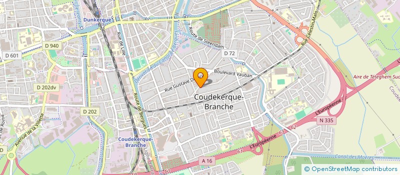 localisation de l'entreprise SCI SAULIRE  COUDEKERQUE-BRANCHE