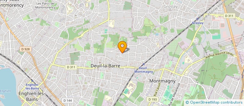 localisation de l'entreprise SCI SAULMES 31  DEUIL-LA-BARRE