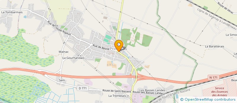 localisation de l'entreprise SCI SAULNIER  PRINQUIAU