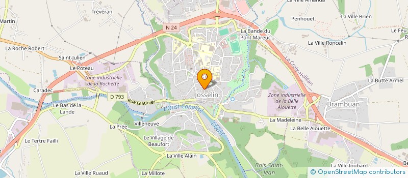 localisation de l'entreprise SCI SAULNIER-GOULDER  JOSSELIN