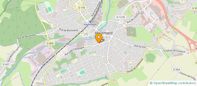 localisation de l'entreprise SCI SAULTAIN  HAUTMONT