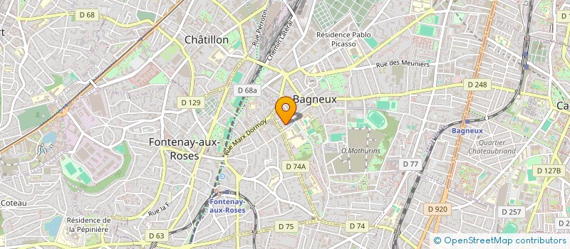 localisation de l'entreprise SCI SAUMIG-AURAY à BAGNEUX