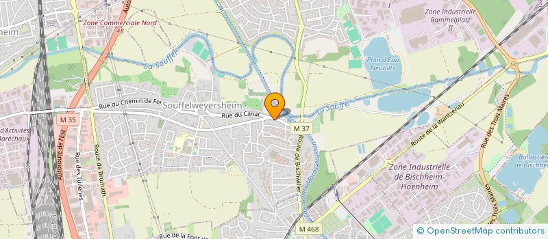 localisation de l'entreprise SCI SAUMON  SOUFFELWEYERSHEIM