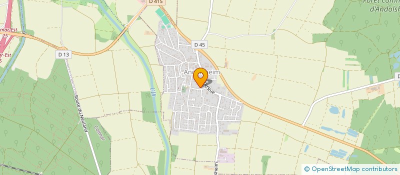 localisation de l'entreprise SCI SAUMON  ANDOLSHEIM