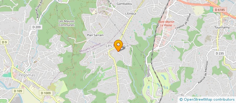 localisation de l'entreprise SCI SAUNEJARAM à LA ROQUETTE-SUR-SIAGNE