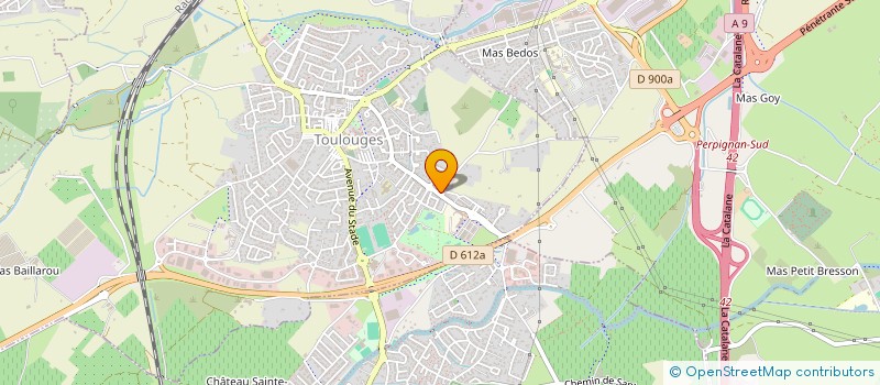 localisation de l'entreprise SCI SAUPA  TOULOUGES