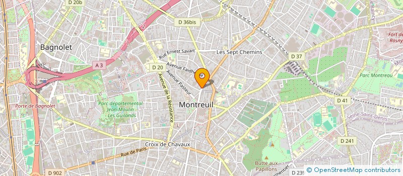 localisation de l'entreprise SCI SAUR KIM  MONTREUIL