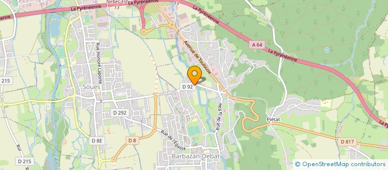 localisation de l'entreprise SCI SAURA SAINT MARTIN  BARBAZAN-DEBAT