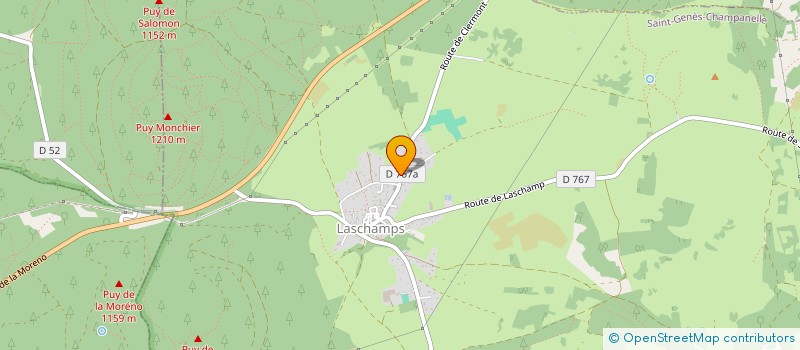 localisation de l'entreprise SCI SAURET  SAINT-GENES-CHAMPANELLE