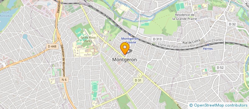 localisation de l'entreprise SCI SAUSSAIE LECLERC à MONTGERON