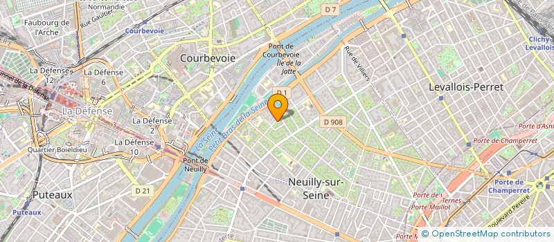 localisation de l'entreprise SCI SAUSSAYE - SAINT JACQUES à NEUILLY-SUR-SEINE