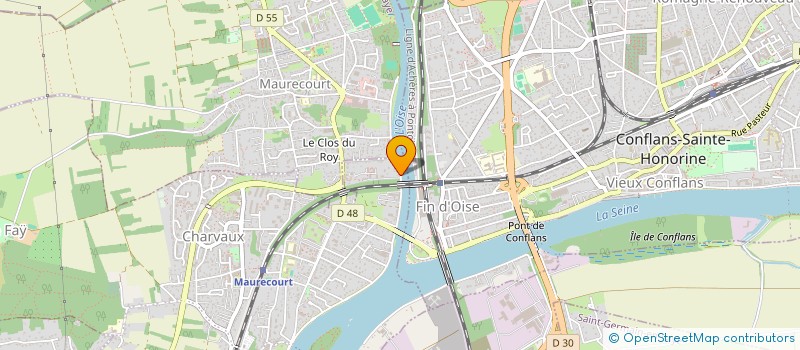 localisation de l'entreprise SCI SAUSSURE  ANDRESY