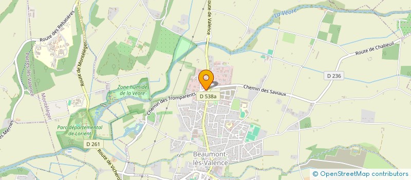 localisation de l'entreprise SCI SAUTE RUISSEAU à BEAUMONT-LES-VALENCE