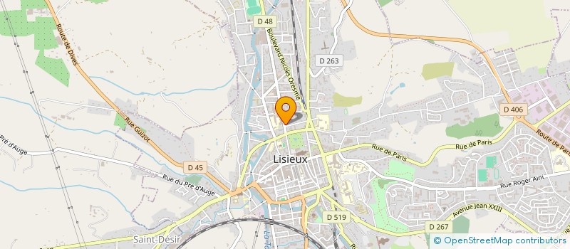 localisation de l'entreprise SCI SAUTE-RUISSEAU à LISIEUX