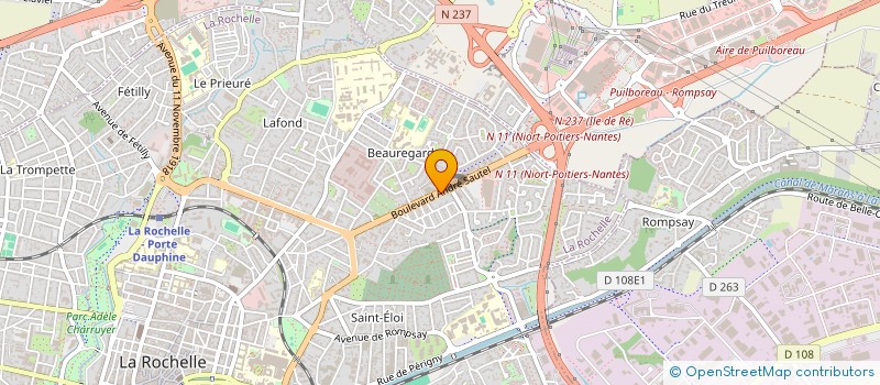 localisation de l'entreprise SCI SAUTEL à LA ROCHELLE