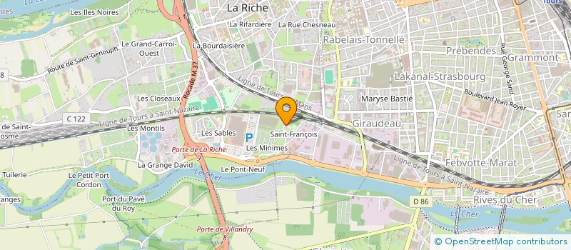 localisation de l'entreprise SCI SAUTEUSE  LA RICHE