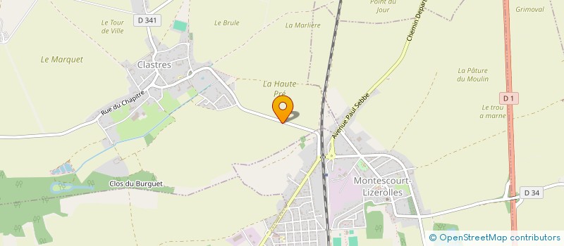 localisation de l'entreprise SCI SAUTRIOT  CLASTRES