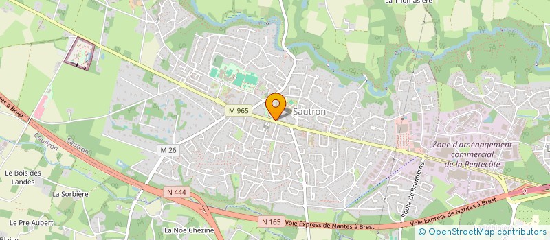 localisation de l'entreprise SCI SAUTRON BRETAGNE  SAUTRON