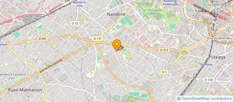 localisation de l'entreprise SCI SAUVAGE  NANTERRE