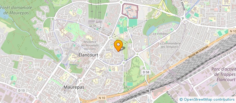 localisation de l'entreprise SCI SAUVAGE  ELANCOURT