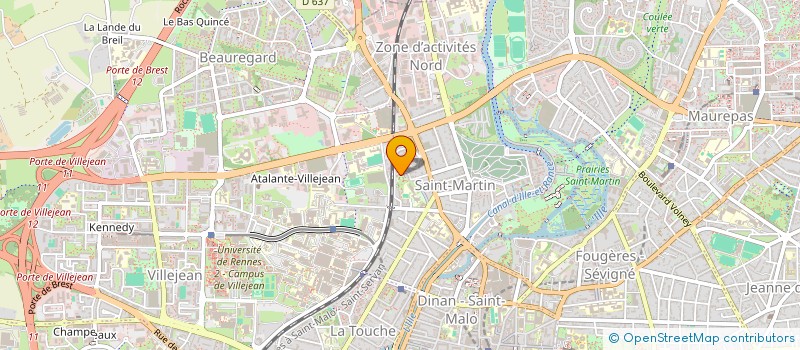 localisation de l'entreprise SCI SAUVAGE  RENNES