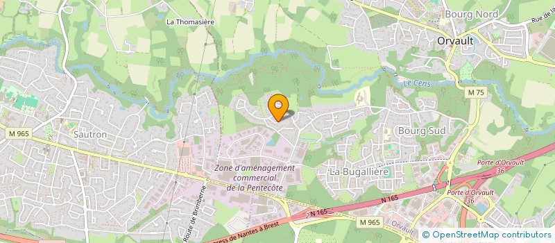 localisation de l'entreprise SCI SAUVAGE AGUIAR à ORVAULT