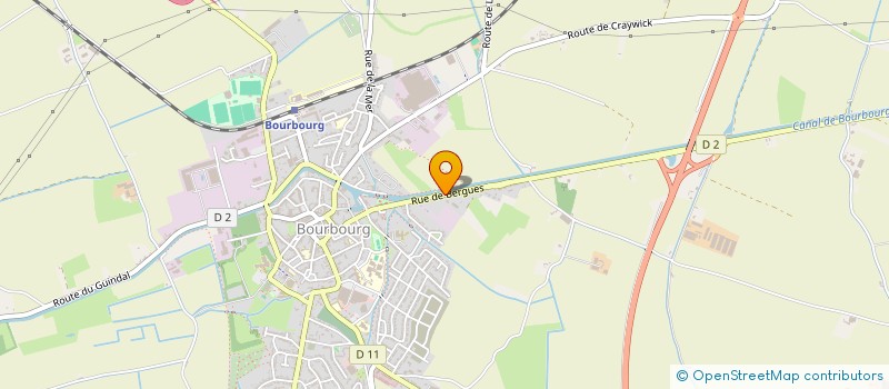 localisation de l'entreprise SCI SAUVAGE MELISANDE  BOURBOURG