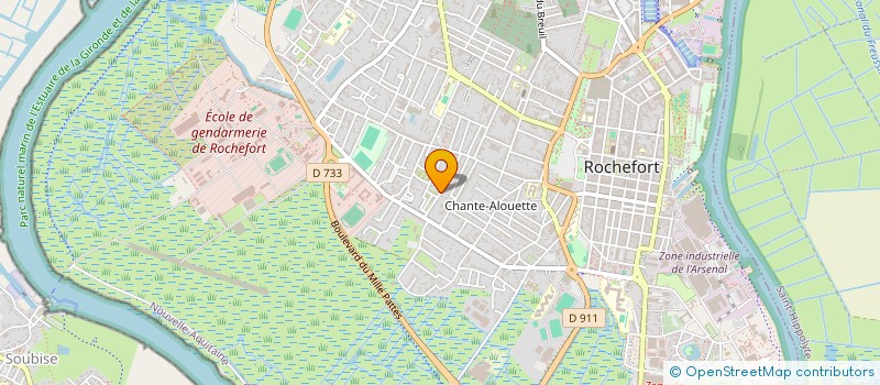 localisation de l'entreprise SCI SAUVAGET  ROCHEFORT