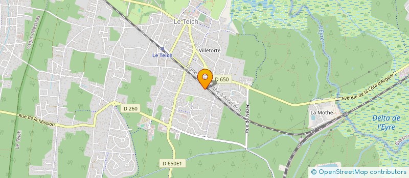 localisation de l'entreprise SCI SAUVANAUD à LE TEICH