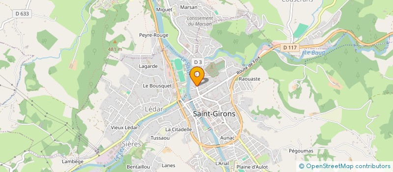 localisation de l'entreprise SCI SAUVENDY à SAINT-GIRONS