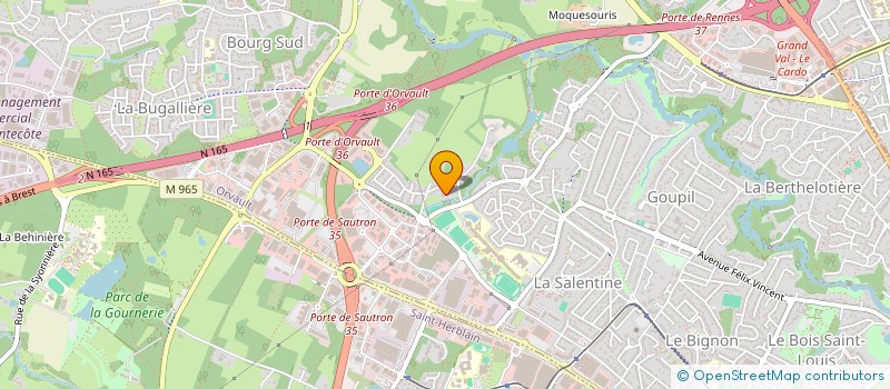 localisation de l'entreprise SCI SAUVESTRE à ORVAULT