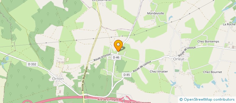 localisation de l'entreprise SCI SAUZEDDE IMMO  ORLEAT