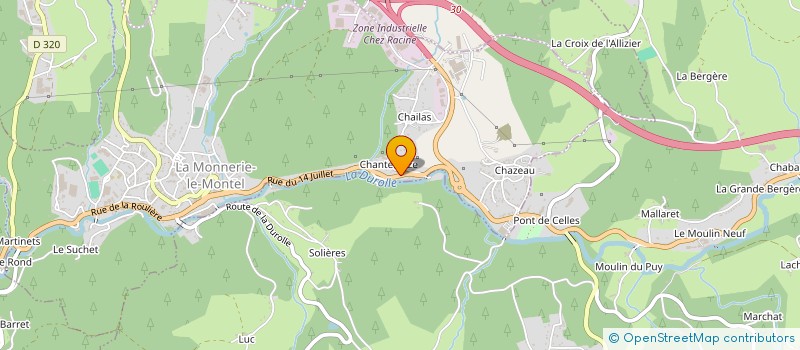 localisation de l'entreprise SCI SAUZEDDE RACINE à LA MONNERIE-LE-MONTEL
