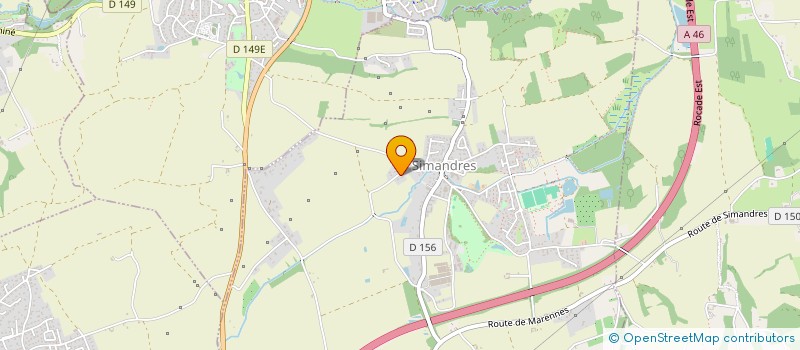 localisation de l'entreprise SCI SAUZET SAULES  SIMANDRES