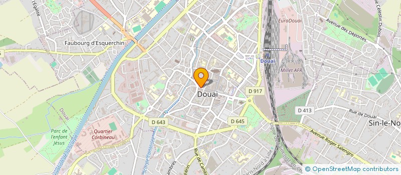 localisation de l'entreprise SCI SAV à DOUAI