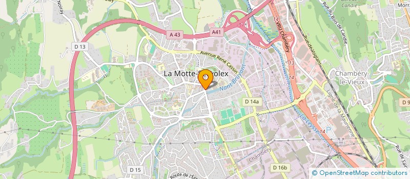 localisation de l'entreprise SCI SAV  LA MOTTE-SERVOLEX