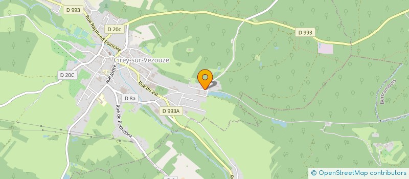 localisation de l'entreprise SCI SAVA  CIREY-SUR-VEZOUZE