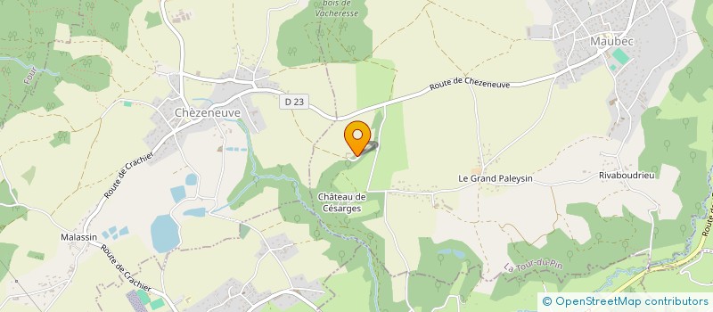 localisation de l'entreprise SCI SAVAL  MAUBEC