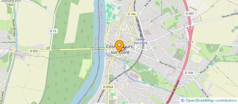 localisation de l'entreprise SCI SAVAN à COSNE-COURS-SUR-LOIRE