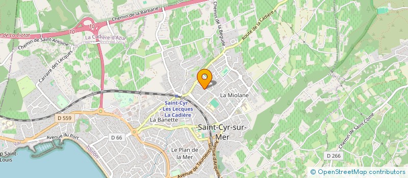 localisation de l'entreprise SCI SAVAN-DESIR à SAINT-CYR-SUR-MER