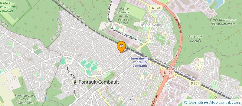 localisation de l'entreprise SCI SAVANA  PONTAULT-COMBAULT