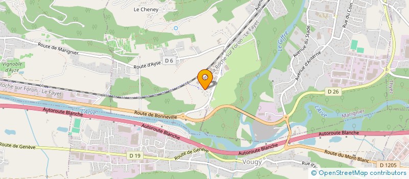 localisation de l'entreprise SCI SAVANE  CHAVANOD