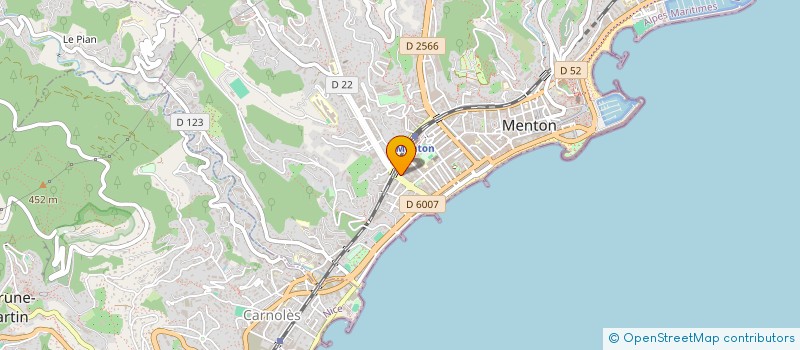 localisation de l'entreprise SCI SAVANNAH  MENTON