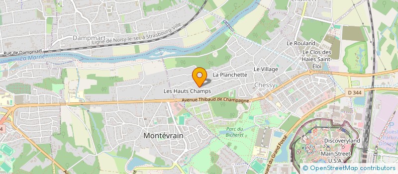 localisation de l'entreprise SCI SAVANNAH  CHESSY