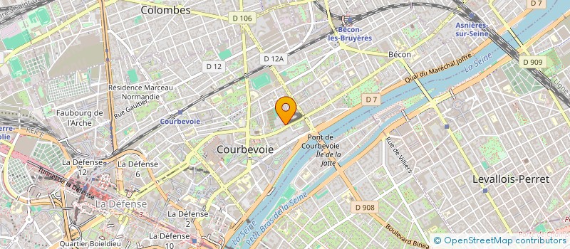localisation de l'entreprise SCI SAVANNAH BLUE à COURBEVOIE